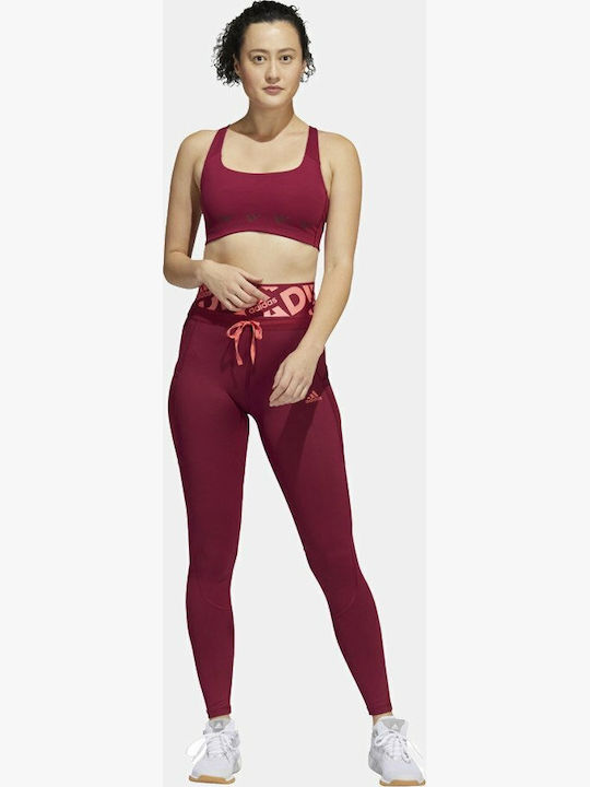 Powerimpact Women's Sports Bra with Removable Padding Burgundy
