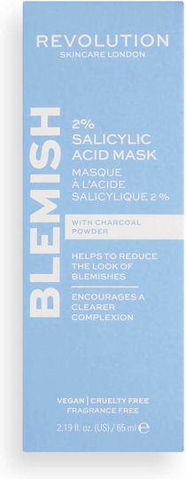 Revolution Beauty Skincare Blemish 2% Salicylic Acid Face Mask 65ml
