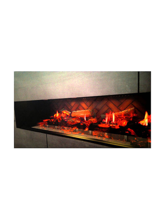 Dimplex Opti V Double Wall Mounted Electric Fireplace 70W 135.6x45cm Black