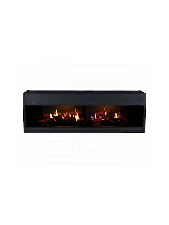 Dimplex Opti V Double Wall Mounted Electric Fireplace 70W 135.6x45cm Black