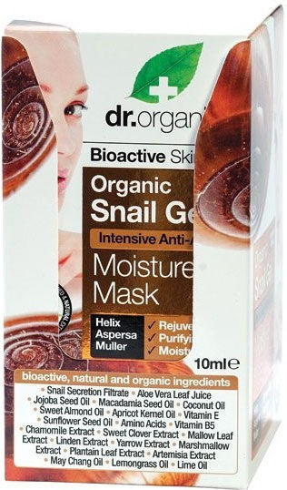 Dr.Organic DO Gel Cu Melc Anti-Îmbătrânire x 20 Bucăți Mască Pentru Față 10ml