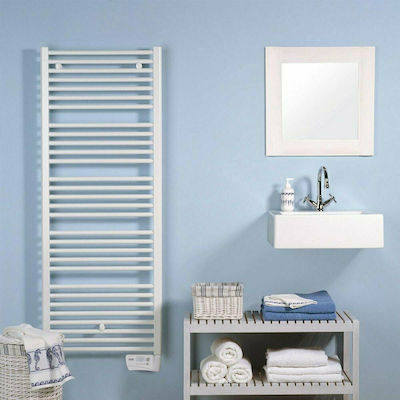 Purmo Flores 1205 E Electric Towel Rail 750W White 131.2x50cm