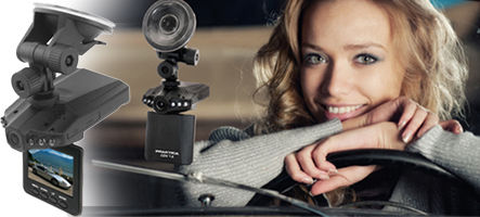 Praktica CDV 1.0 720P Windshield Car DVR, 2.5" Display with Suction Cup