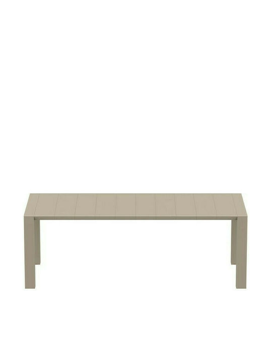 Маса от Полипропилен Разтегателена Vegas Taupe 180x100x75бр
