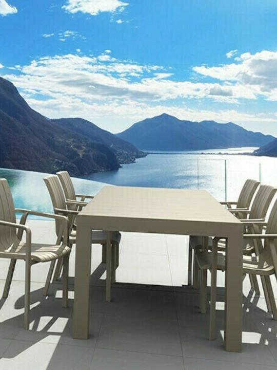 Маса от Полипропилен Разтегателена Vegas Taupe 180x100x75бр