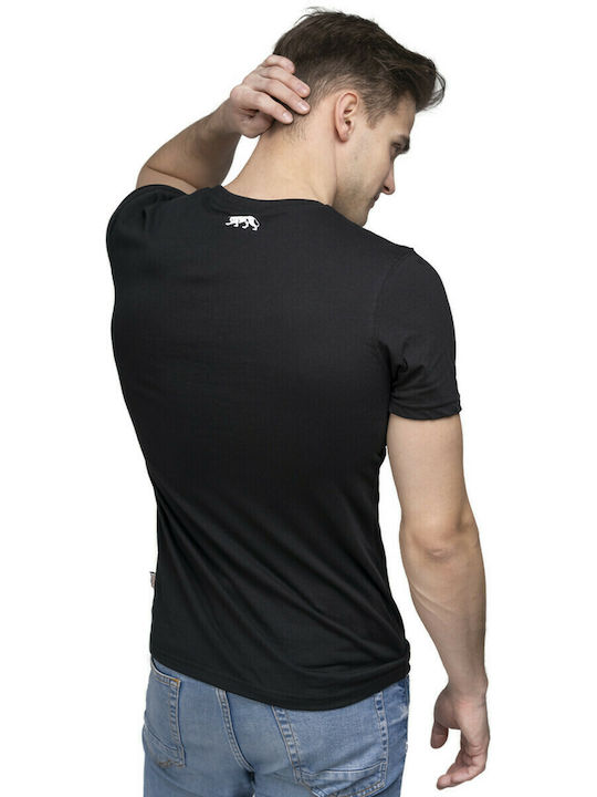 Lonsdale Creaton Men's Athletic T-shirt Short Sleeve Black