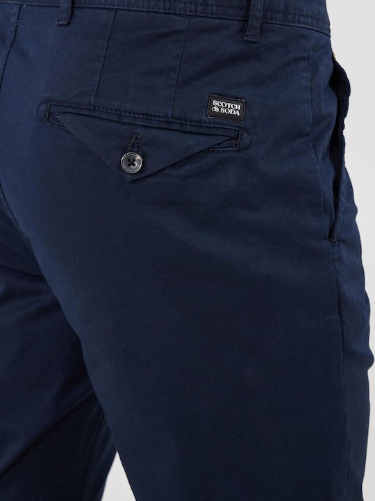 Mott Παντελόνι Chino Ελαστικό σε Slim Εφαρμογή Navy Μπλε