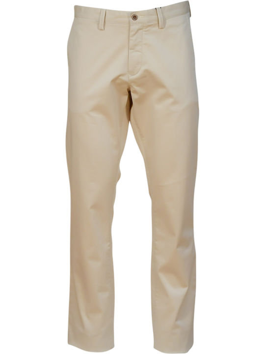 Trousers Chino Elastic in Slim Fit Beige