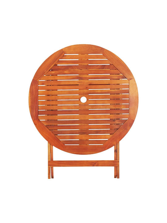 Holztisch Für Kleine Außenräume Zusammenklappbar 90x90x75cm
