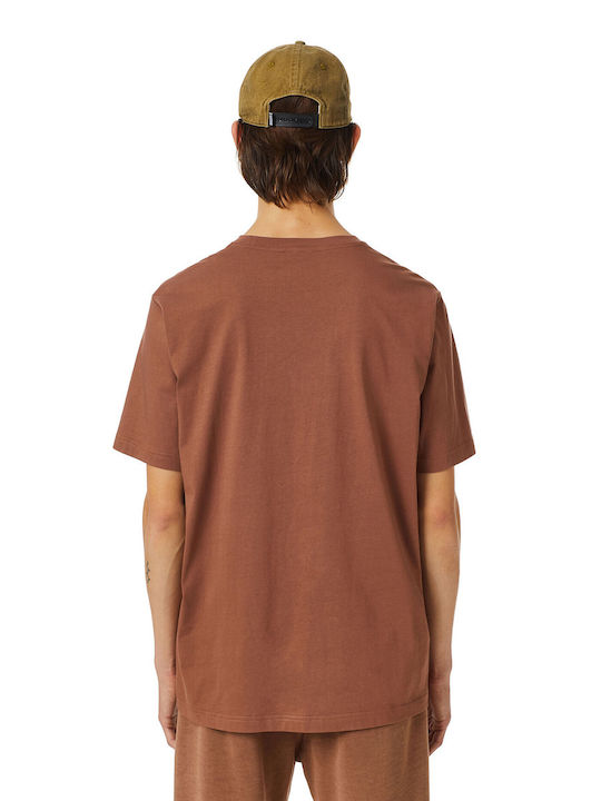 Diesel Men's Short Sleeve T-shirt Brown