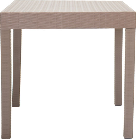 Table Gabi Free Standing 80x80x77cm Mocha Table Gabi Free Standing 80x80x77cm Mocha