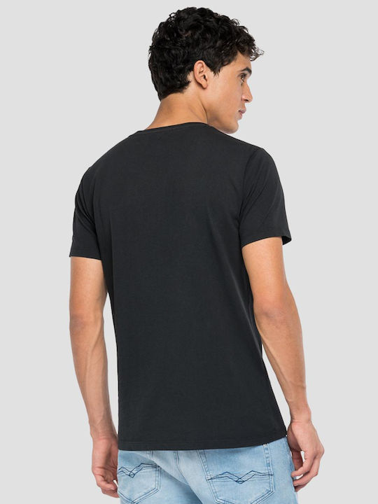 Replay Men's Short Sleeve T-shirt Black