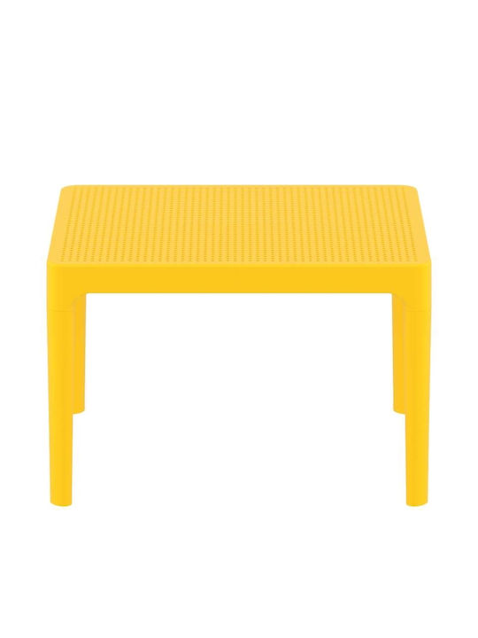 Sky Sitting Room Outdoor Polypropylene Table Yellow 60x50x40cm