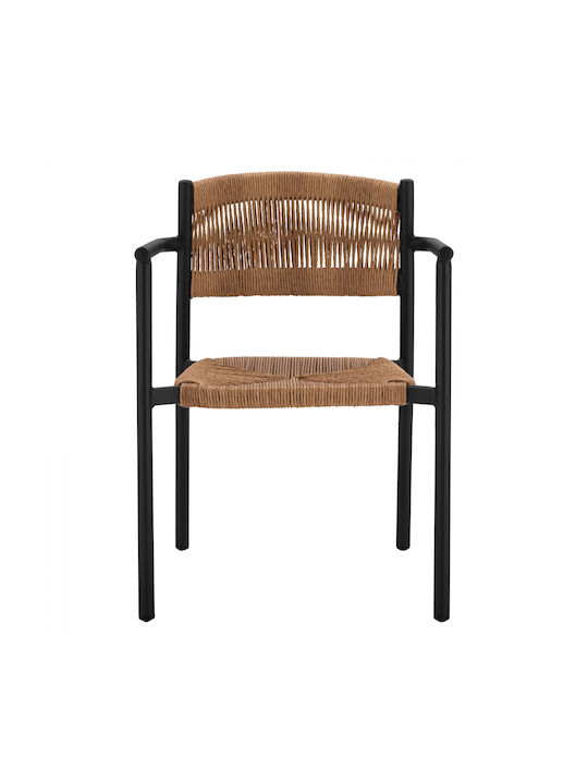 Outdoor Chair Aluminum Anthracite / Beige 55.5x50x77.5cm