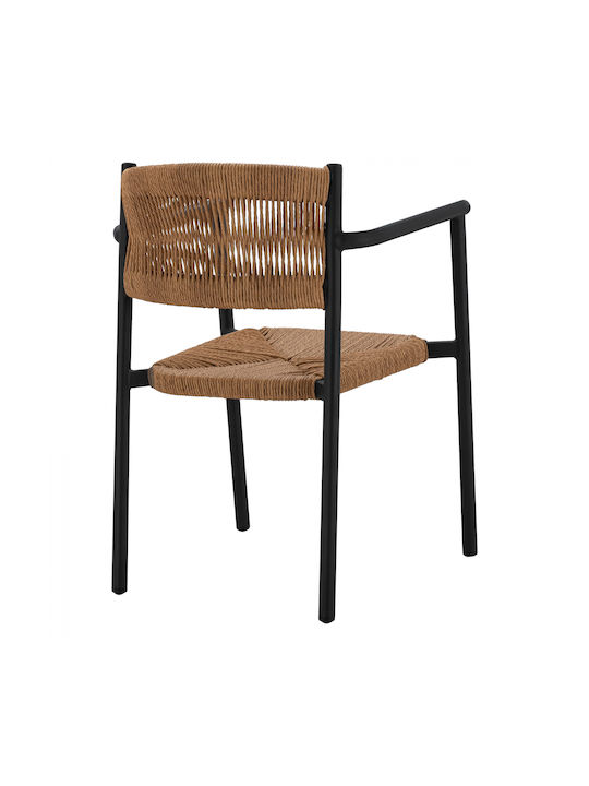 Outdoor Chair Aluminum Anthracite / Beige 55.5x50x77.5cm