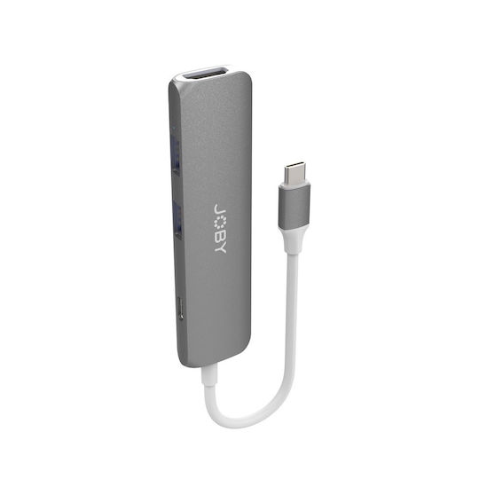 Joby JB01821-BWW USB-C Docking Station mit HDMI 4K PD Gray