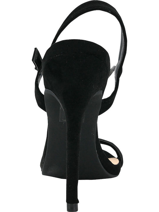Suede Sandals Black