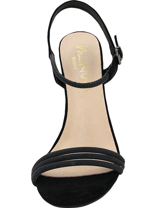 Suede Sandals Black