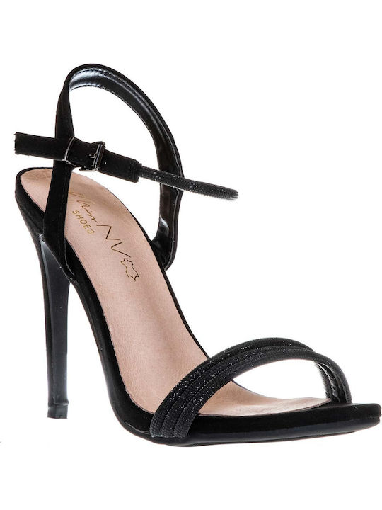 Suede Sandals Black