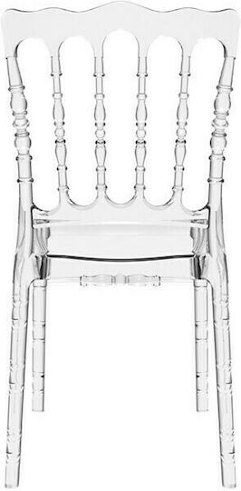 Catering Chair Polypropylene Opera Clear Transparent 061 4pcs 45x52x92cm