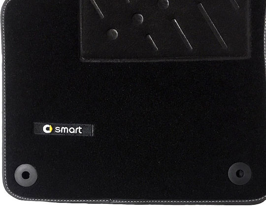 Carner Предни Постелки 2бр от Килим за Smart За двама 2014+ Черни