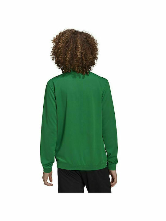 Adidas Entrada 22 Men's Sweatshirt Jacket with Pockets Green