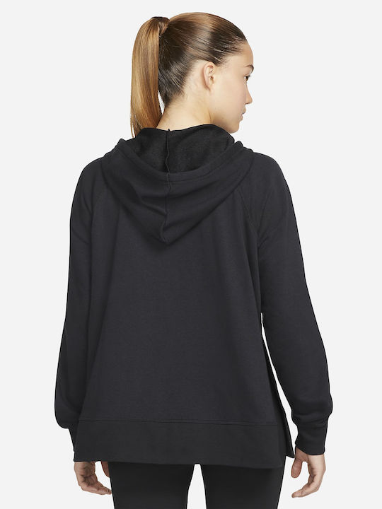 Dri-Fit Get Fit Damen Sweatshirtjacke Kapuzen Schwarz