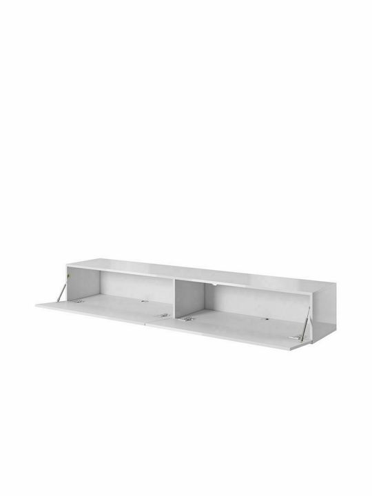 TV Stand Wooden Slide White L200xW40xH30cm