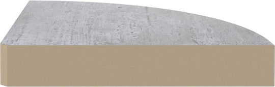 Eckiges Wandregal Grau Beton 25x25x3.8cm