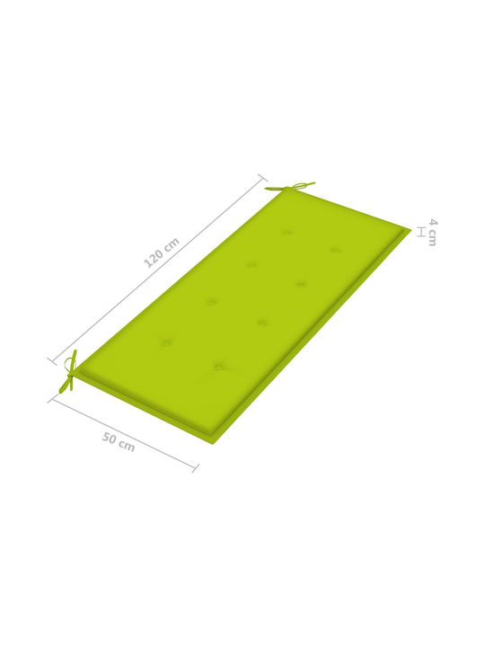 Bench Outdoor Bamboo with Pillows 118x38x45cm