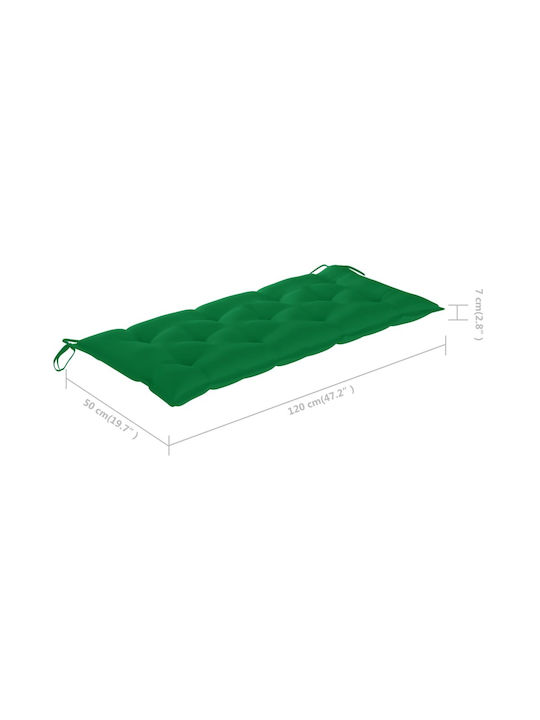 Bench Outdoor Bamboo with Pillows 118x38x45cm