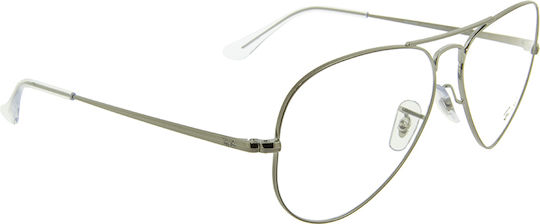 Ray Ban Aviator Metal Eyeglass Frame Silver RB6489 2502