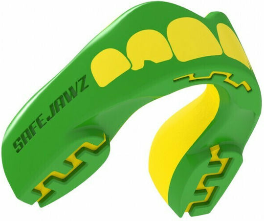 Safejawz Senior Extro 2.0 Ogre Protective Mouth Guard Senior Green with Case