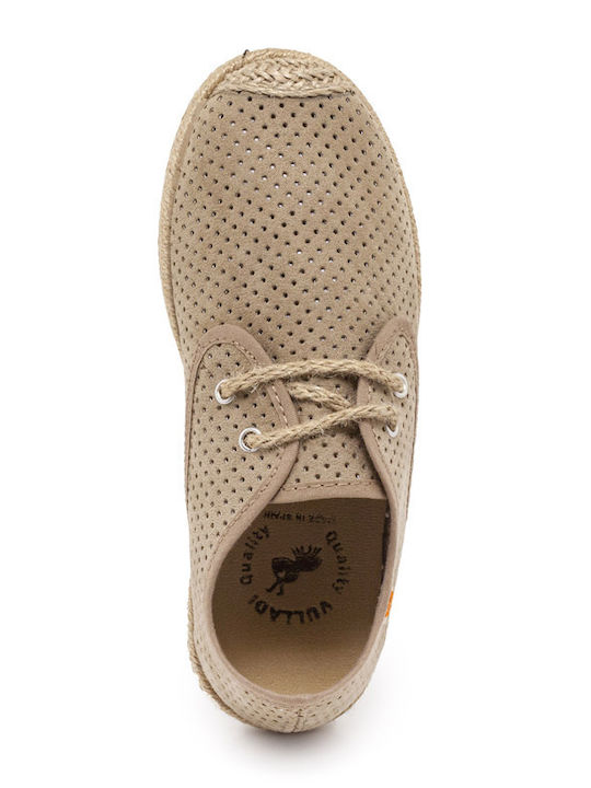 Kids Espradrilles with Laces Beige