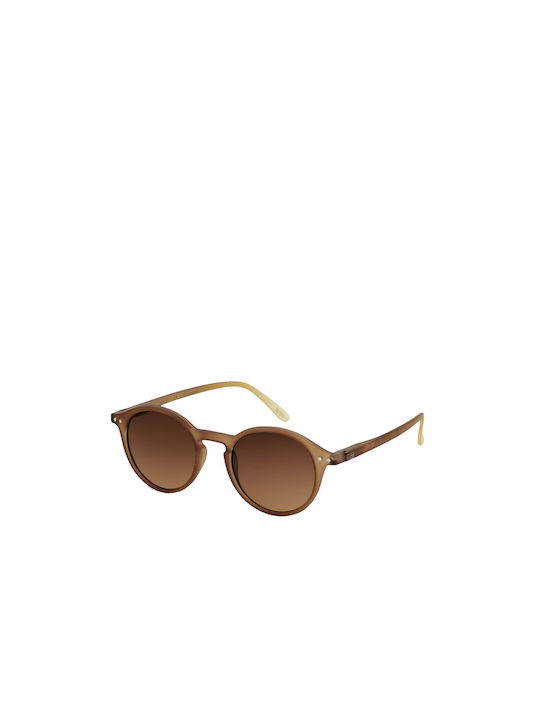 Izipizi D Sun Sunglasses with Brown Acetate Frame and Brown Gradient Lenses Arizona Brown