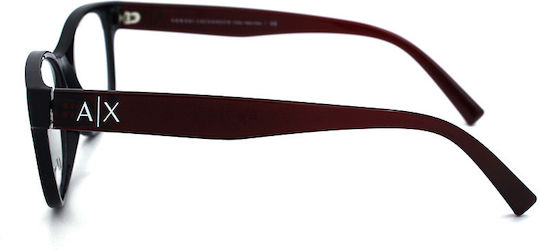 Armani Exchange Women's Acetate Prescription Eyeglass Frames Black AX3076 8255
