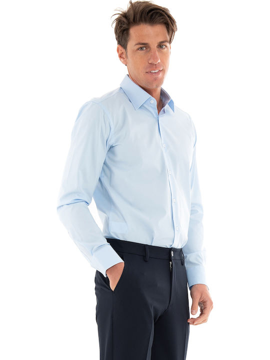 Boss Baumwolle Hemd Light/Pastel Blue