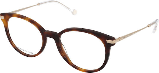 Tommy Hilfiger Γυναικείος Σκελετός Καφέ Ταρταρούγα TH1821 05L