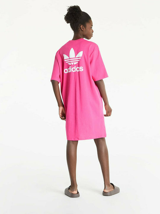Adidas Mini Κοντομάνικο Αθλητικό Φόρεμα Real Magenta