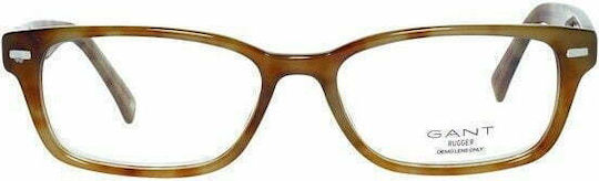 Gant Männlich Kunststoff Brillenrahmen Braun GRA015 K83