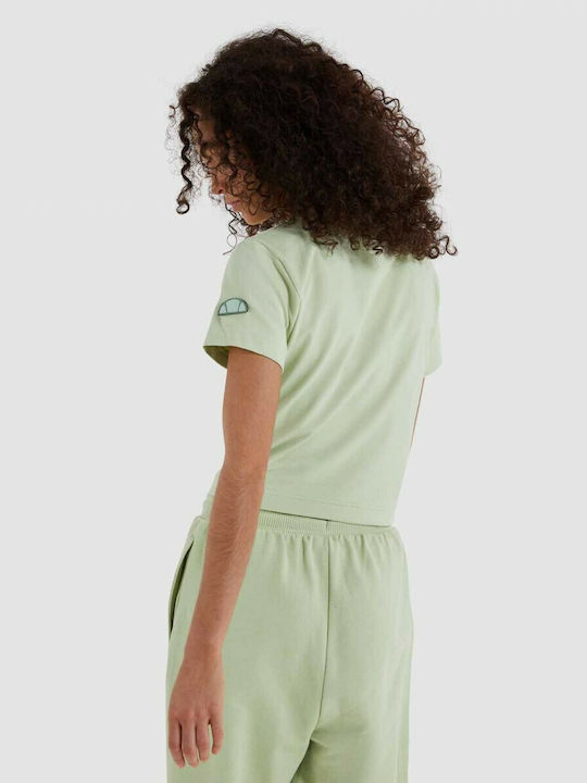 Ellesse Women's Athletic Crop Top Short Sleeve Green