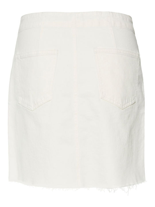 Vero Moda Brenda Denim Mini Skirt in Beige color