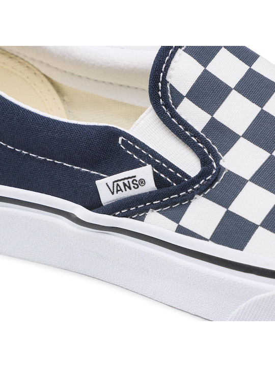 Checkerboard Текстил Мъжки Slip-On Dark Blue / White