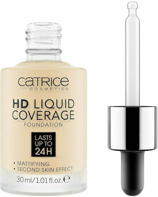 Catrice Cosmetics HD Liquid Coverage Flüssiges Make-up 02 Porcelain Beige 30ml