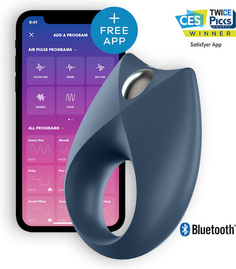 Satisfyer Royal One Δονούμενο Δαχτυλίδι Πέους Μπλε
