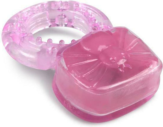 Easytoys Vibrating Cock Ring Clitoris Stimulator Вибриращ Пръстен Петел Pink