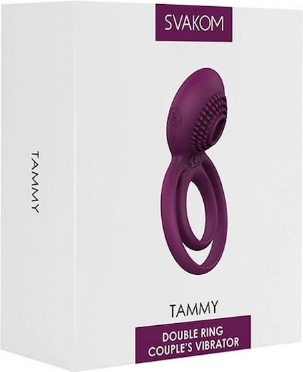 Svakom Tammy Double Vibrating Ring Vibrating Cock Ring Schwanz Violet
