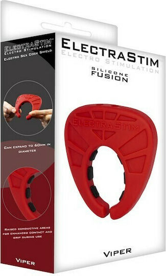 Electrastim Silicone Fusion Viper Cock Shield Red