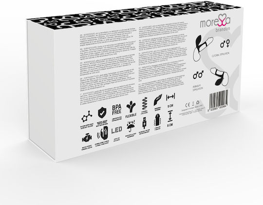 Amoressa Premium Silicone Vibrating Ring And Penis Sleeve Black