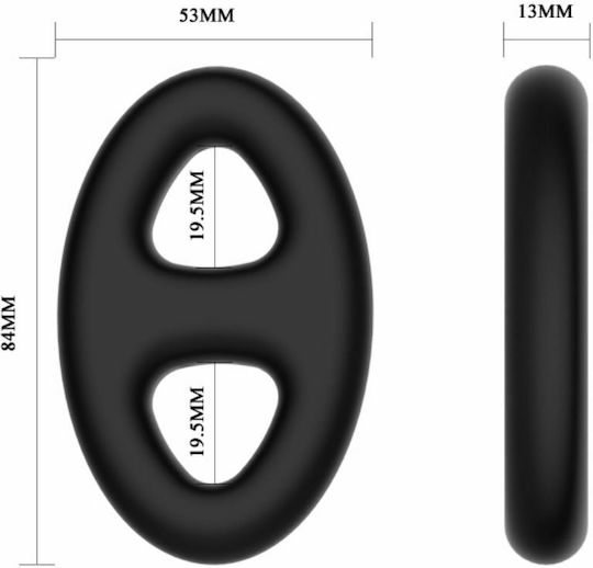 Crazy Bull Crazy Bull Super Soft Double Silicone Black
